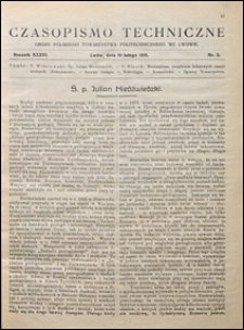 Czasopismo Techniczne 1918 nr 3