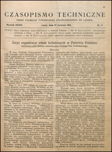 Czasopismo Techniczne 1918 nr 8