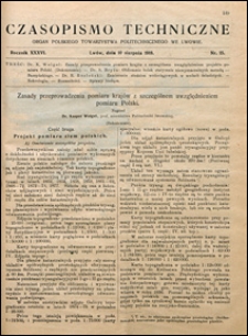 Czasopismo Techniczne 1918 nr 15