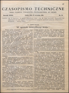 Czasopismo Techniczne 1918 nr 18