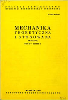 Mechanika Teoretyczna i Stosowana 1979 z. 2