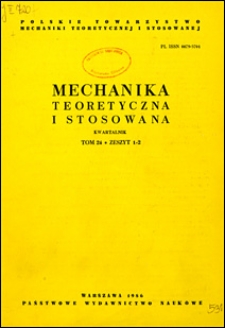 Mechanika Teoretyczna i Stosowana 1986 z.1-2