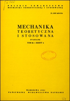 Mechanika Teoretyczna i Stosowana 1988 z. 4