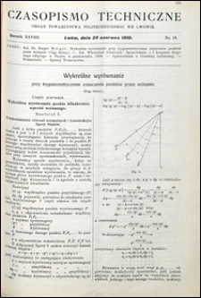 Czasopismo Techniczne 1910 nr 12