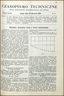 Czasopismo Techniczne 1910 nr 15