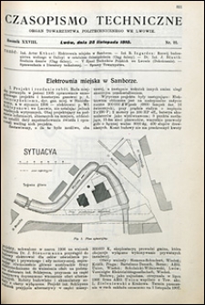 Czasopismo Techniczne 1910 nr 22