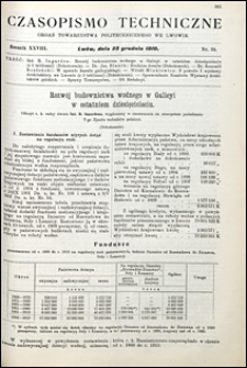 Czasopismo Techniczne 1910 nr 24