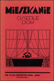 Mieszkanie, Osiedle, Dom 1929 nr 9 (3)