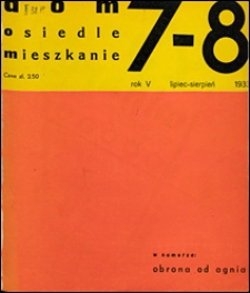 Dom, Osiedle, Mieszkanie 1933 lipiec - sierpień