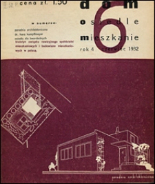 Dom, Osiedle, Mieszkanie 1932 nr 6