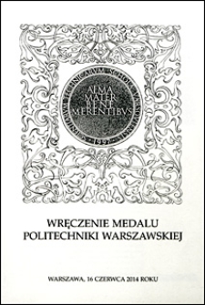 Wręczenie medalu Politechniki Warszawskiej mgr Elżbiecie Dudzińskiej