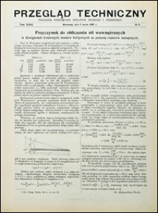 Przegląd Techniczny 1905 nr 9