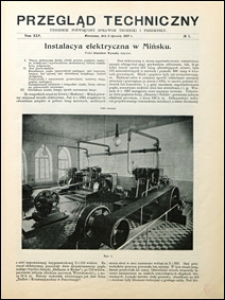 Przegląd Techniczny 1907 nr 1