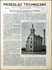 Przegląd Techniczny 1907 nr 16