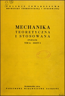 Mechanika Teoretyczna i Stosowana 1976 nr 2