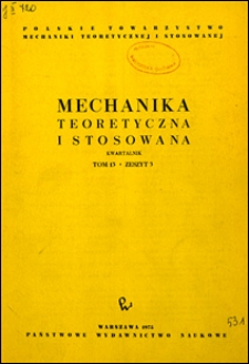 Mechanika Teoretyczna i Stosowana 1975 nr 3