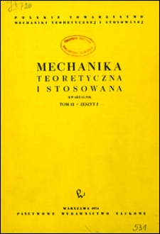 Mechanika Teoretyczna i Stosowana 1974 nr 2
