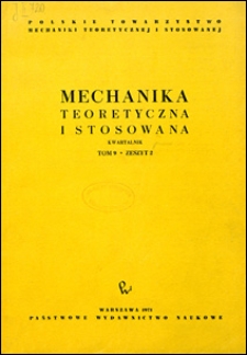 Mechanika Teoretyczna i Stosowana 1971 nr 2
