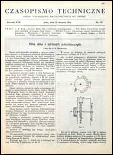 Czasopismo Techniczne 1912 nr 22