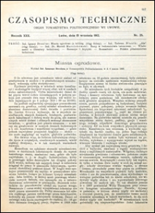 Czasopismo Techniczne 1912 nr 25