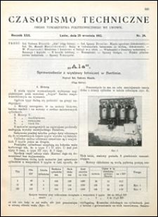 Czasopismo Techniczne 1912 nr 26