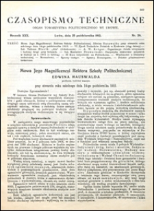 Czasopismo Techniczne 1912 nr 29