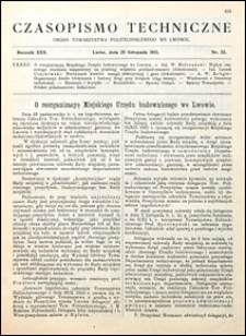 Czasopismo Techniczne 1912 nr 32