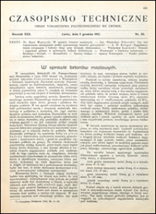 Czasopismo Techniczne 1912 nr 33