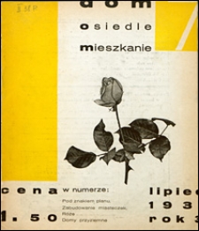 Dom, Osiedle, Mieszkanie 1931 nr 7