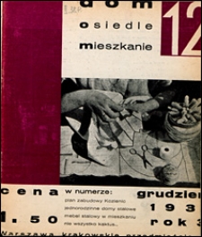 Dom, Osiedle, Mieszkanie 1931 nr 12