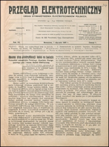 Przegląd Elektrotechniczny 1925 nr 1