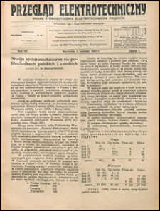 Przegląd Elektrotechniczny 1925 nr 7