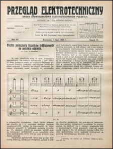 Przegląd Elektrotechniczny 1925 nr 13