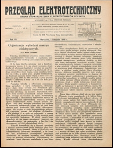 Przegląd Elektrotechniczny 1925 nr 21