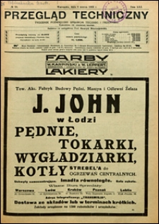 Przegląd Techniczny 1923 nr 10