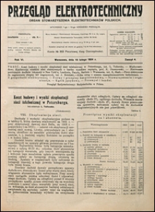 Przegląd Elektrotechniczny 1924 nr 4