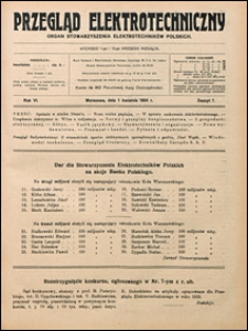 Przegląd Elektrotechniczny 1924 nr 7