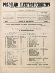 Przegląd Elektrotechniczny 1924 nr 8