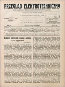 Przegląd Elektrotechniczny 1924 nr 24