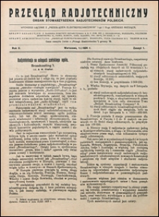 Przegląd Radjotechniczny 1924 nr 1