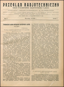 Przegląd Radjotechniczny 1924 nr 7