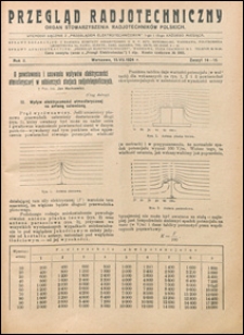 Przegląd Radjotechniczny 1924 nr 14-15