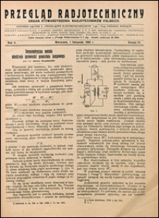 Przegląd Radjotechniczny 1924 nr 21