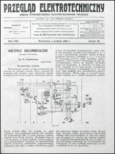 Przegląd Elektrotechniczny 1926 nr 23