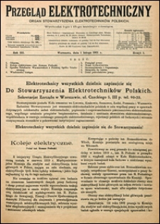 Przegląd Elektrotechniczny 1921 nr 2