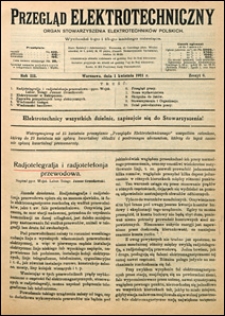 Przegląd Elektrotechniczny 1921 nr 6