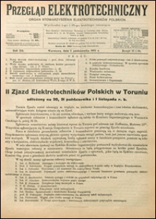 Przegląd Elektrotechniczny 1921 nr 17-18