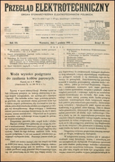 Przegląd Elektrotechniczny 1921 nr 22