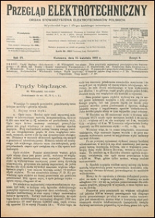 Przegląd Elektrotechniczny 1922 nr 8