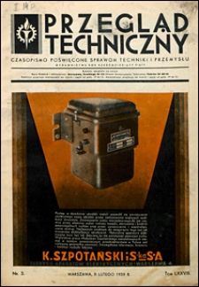 Przegląd Techniczny 1939 nr 3